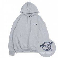 PAISLEY LOGO HOODIE-GREY