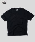 라츠(LOTS) 헤비 웨이트 슬릿 티셔츠 반타 블랙