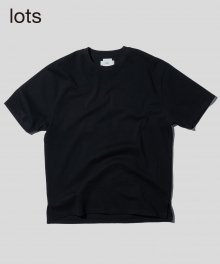 헤비 웨이트 슬릿 티셔츠 반타 블랙
