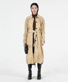 WRINKLE TRENCH COAT