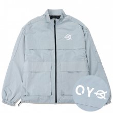 U REFLECTIVE TRACK JACKET-GREY