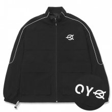 U REFLECTIVE TRACK JACKET-BLACK