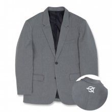 OVERSIZE SINGLE BLAZER-GREY