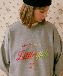 (TS-20722) LITTLE GIRLS SWEATSHIRT GRAY