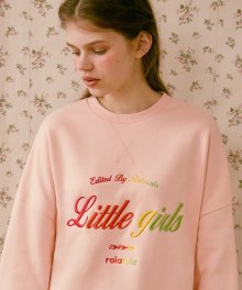 (TS-20722) LITTLE GIRLS SWEATSHIRT PINK