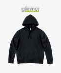글리머(GLIMMER) 347-AFH 무지 기모 후드티 블랙