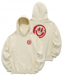 LOGO&SMILEY HOODIE_CREAM(IK2AFMM404A)