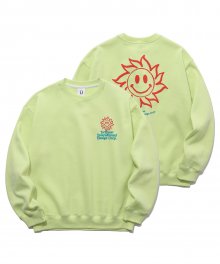 SUNSMILE SWEATSHIRTS_LIME(IK2AFMM446A)