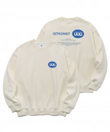 PILL LOGO SWEATSHIRTS_CREAM(IK2AFMM441A)