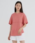 모던에이블(MODERNABLE) 로우 엣지 티셔츠 - 핑크
