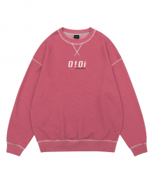 COVER STITCH POINT JUMPER_deep pink