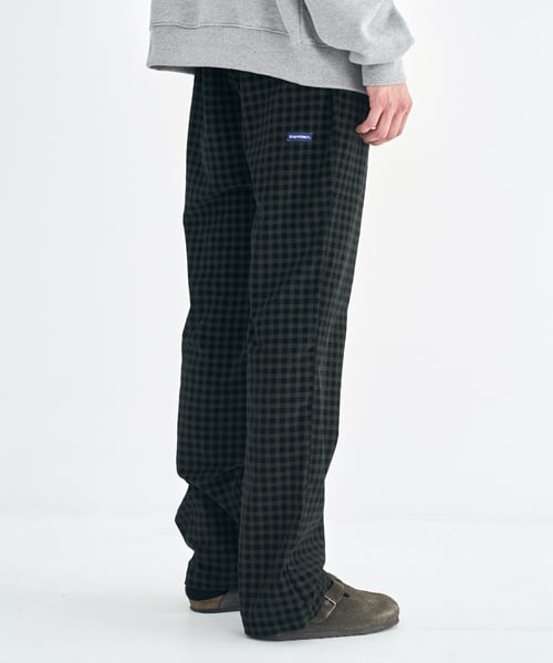 스텝온리(staffonly) STEADY CHECKED PANTS (KHAKI)