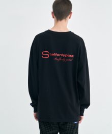 S-LOGO LONG SLEEVE (BLACK)