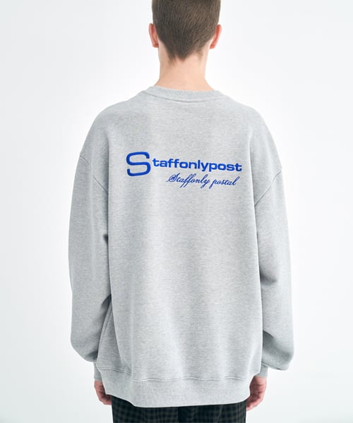 스텝온리(staffonly) S-LOGO SWEATSHIRT (MELANGE GREY)