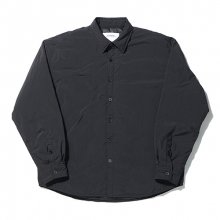 PADDED SHIRT JACKET - BLACK