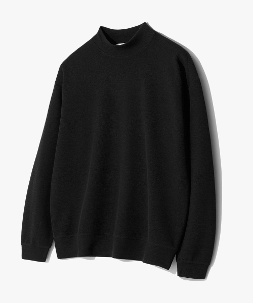 수아레(suare) [리뉴얼] 하프 터틀넥 니트 블랙