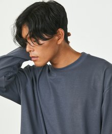 YORK OVER FIT LONG SLEEVE(STONE GRAY)