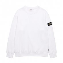 N204USW980 벨록스 와펜 세미 오버핏 맨투맨 티셔츠 WHITE
