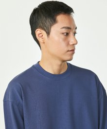 YORK OVER FIT LONG SLEEVE(MIDNIGHT BLUE)
