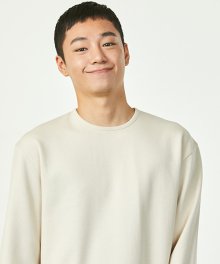 C.r.e.a.m SEMI OVER FIT LONG SLEEVE(SOY CREAM)