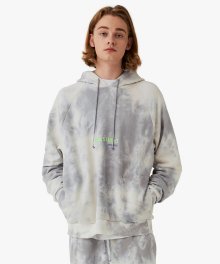 TIE DYE HOODIE - DARK GREY