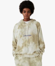 TIE DYE HOODIE - BEIGE