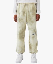 TIE DYE JOGGER PANTS - BEIGE