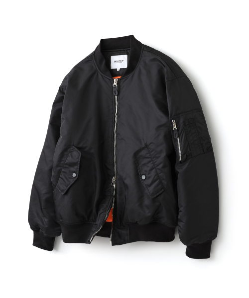 언아웃핏(aott) 유니섹스 오버핏 MA-1 블랙 (VER - 2)