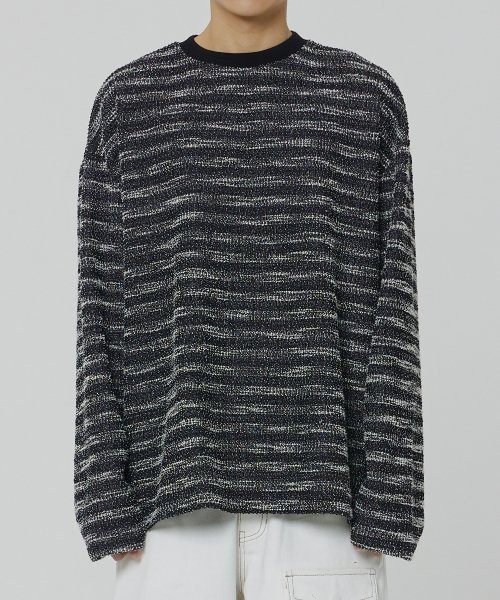 【MAISON MINED】22FW★ MIXED BOUCLE COLLAR KNIT LONG SLEEVE a2f717695ae0f51815fef52248b0f5