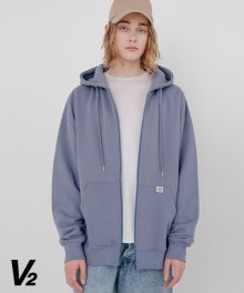 OVERFIT COLOR NAPPING HOOD ZIP-UP_BLUE