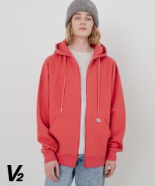 OVERFIT COLOR NAPPING HOOD ZIP-UP_RED