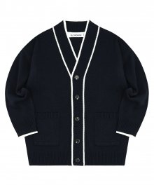 COLORATION KNIT CARDIGAN_NAVY