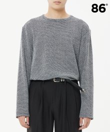 CODE KNIT LONG SLEEVE WHITE(세미오버핏)