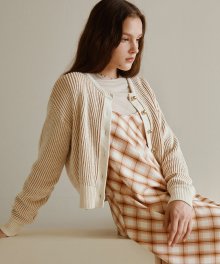 A TWO-TONE KNIT CD_IVORY