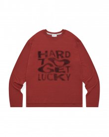 Hard To Get Lucky L/S/Red