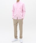 더셔츠스튜디오(THE SHIRTS STUDIO) 핑크 루즈핏 면혼방 옥스포드 버튼다운 셔츠
