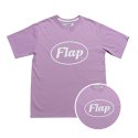 플랩(FLAP) 원형 로고 라운드 티셔츠(Purple)