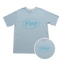 플랩(FLAP) 원형 로고 라운드 티셔츠(Blue)