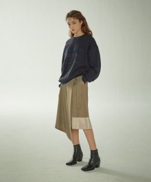 belted flare skirt Check