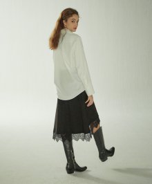 lace wrap skirt Black