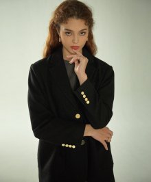 knitted single jacket Black