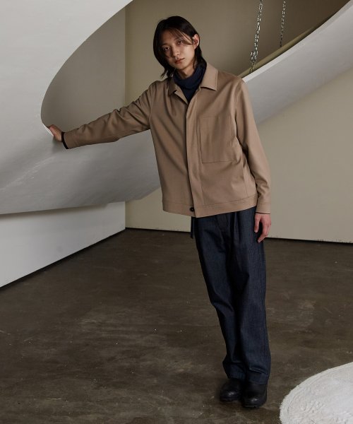 Пиджак [BLACK LABEL] virgin wool flannel BEIGE