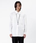 인사일런스(INSILENCE) [BLACK LABEL] 스티치 포켓 셔츠 WHITE