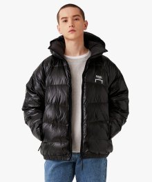 BACK LOGO LIGHT DOWN JACKET - BLACK