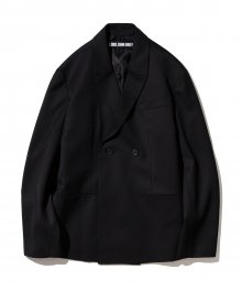 Savile Raw Semidouble Jacket black
