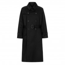 oversize trench coat / black