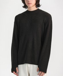 minimal hand warmer knit / black