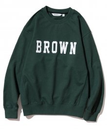 vtg brown logo sweatshirts green