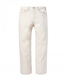 heritage semi-wide jeans / ivory