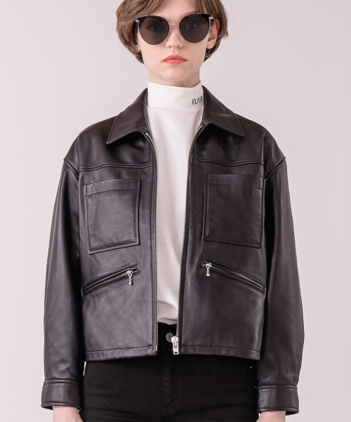 Куртка rider pocket leather goat